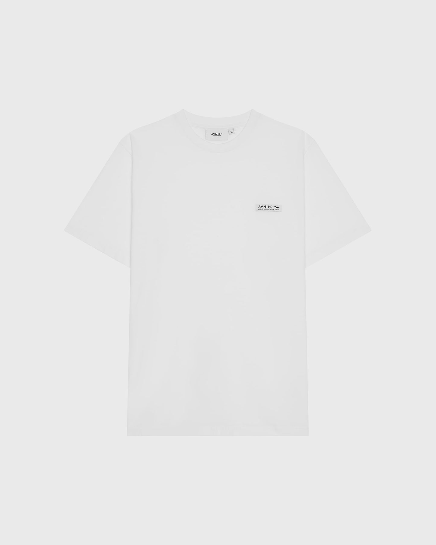 tshirt-blanc-avnier-source-v5-coton-bio-minimaliste-face - blanc