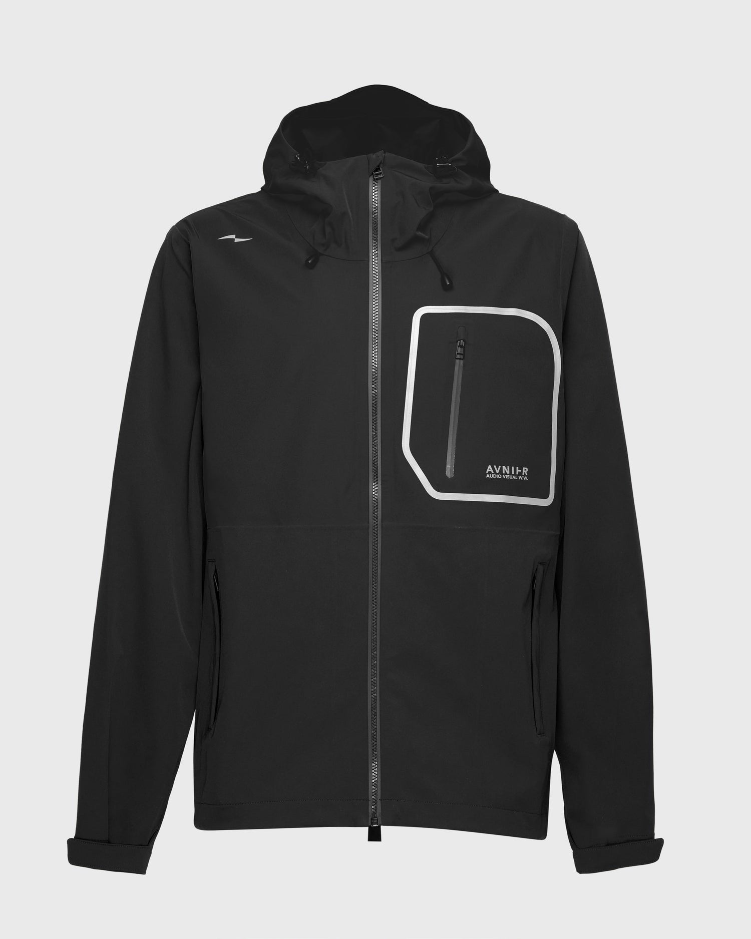 Veste Avnier Interlude noire, imperméable et respirante, idéale pour les professionnels du son et de l’image. - noir